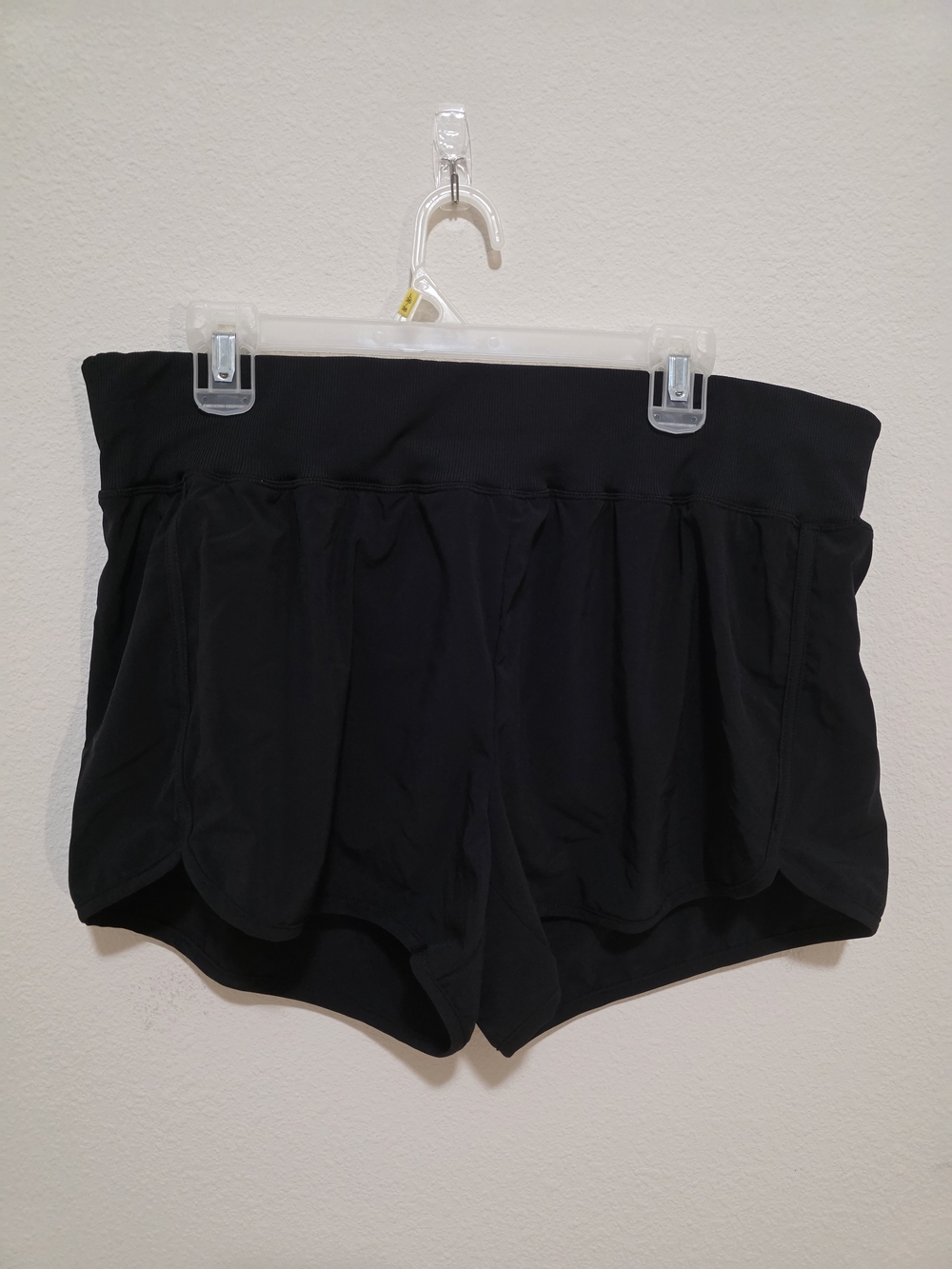 Zella Black High-Waist Scalloped Active Bike Shorts